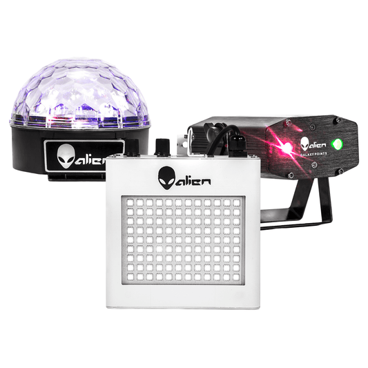 Kit Home Party Alienpro Galaxy Points Erizo Hexa Strobe LED - POWERCON