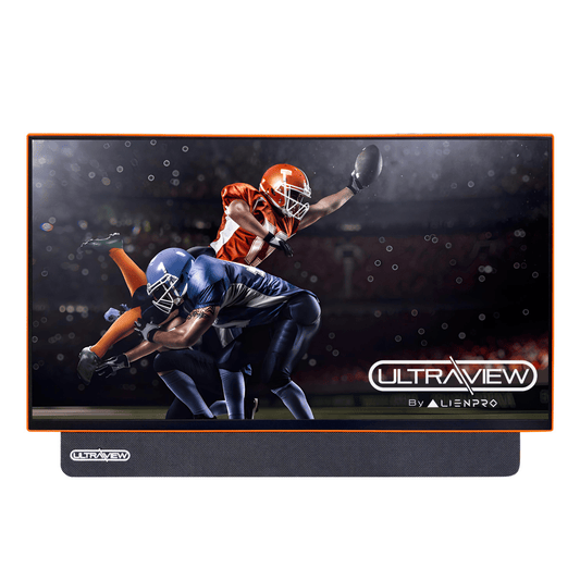 Pantalla Smart TV Portátil AlienPro 27 FHD Naranja 9000 mAh - POWERCON